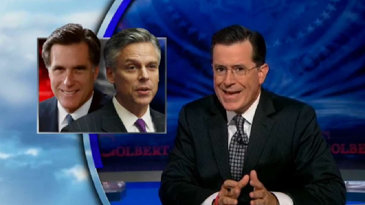 Colbert comments on LDS candidates and ad campaign