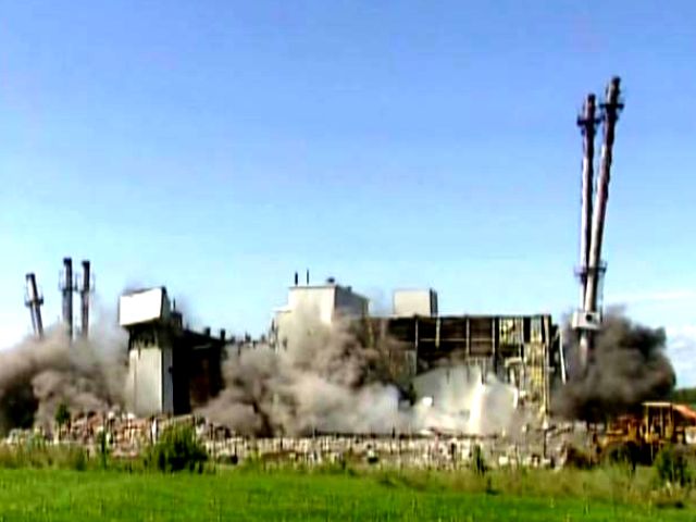 Building implosion fail