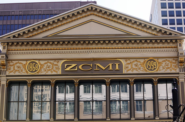 ZCMI facade on Aug. 24, 2011.