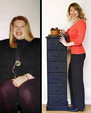 Left, Tres Hatch before losing 110 pounds. Right, Tres today.