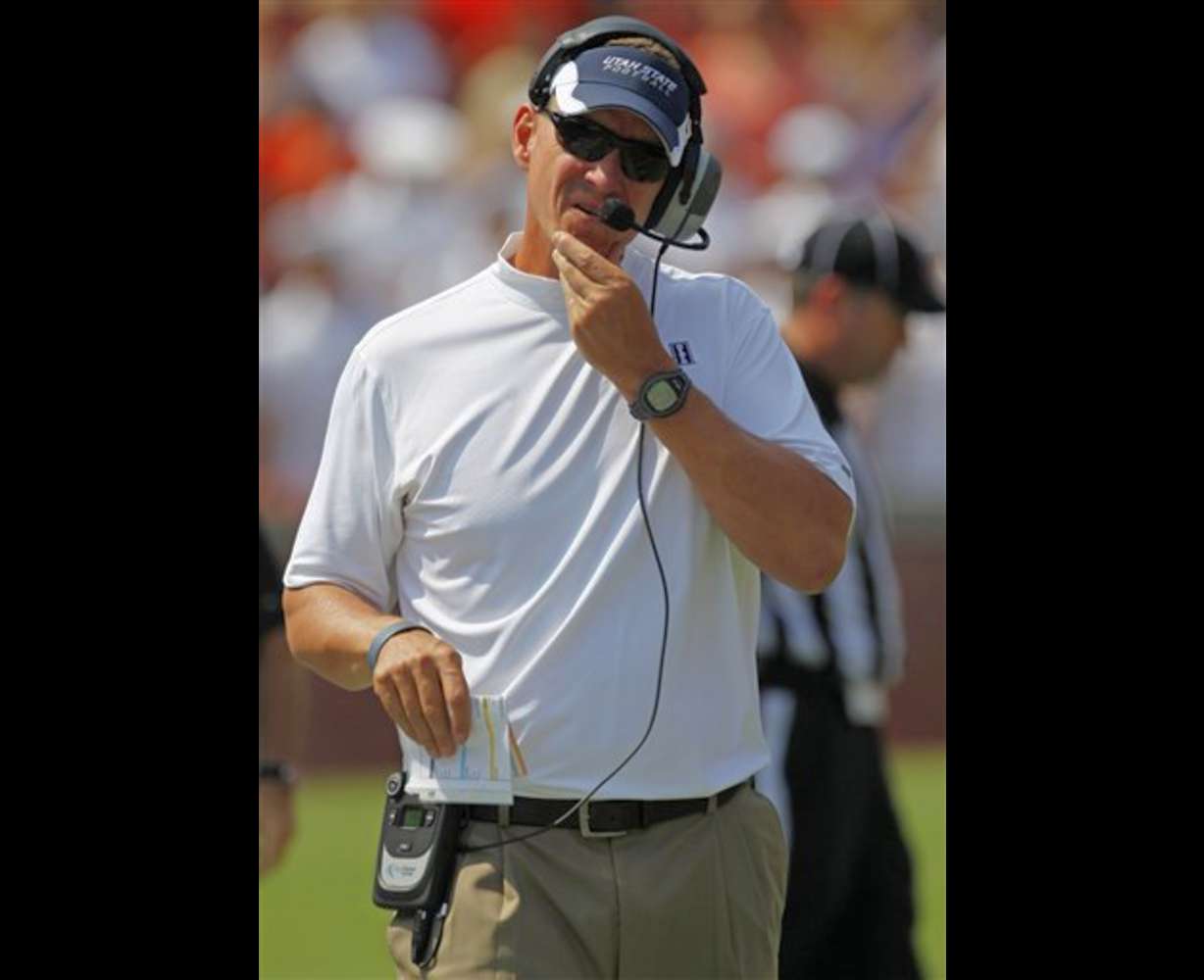 Utah State head coach Gary Andersen