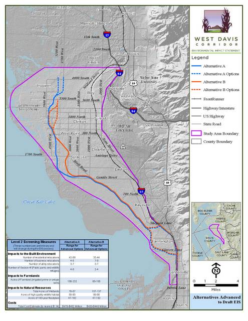 UDOT releases West Davis Corridor road plan | KSL.com