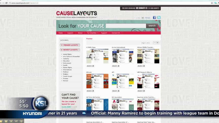 Facebook Layouts for a Cause