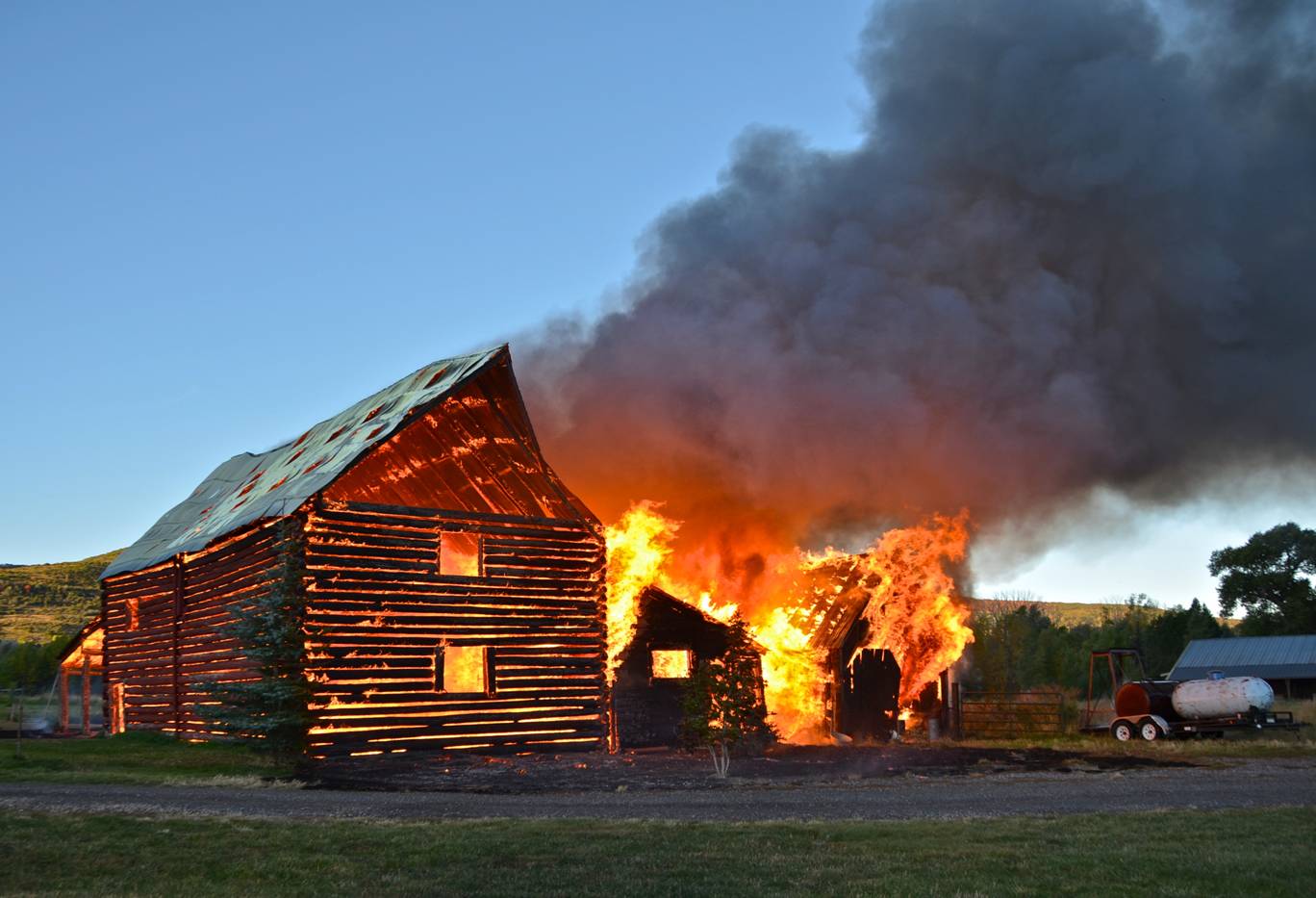 Fire destroys historic barns in Summit County