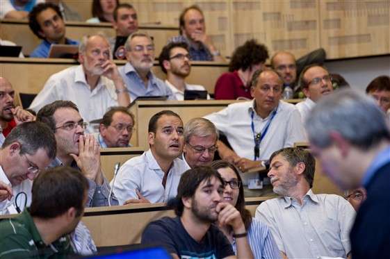 Physicists debate CERN's results at a conference
announcing the all-too speedy neutrino results.