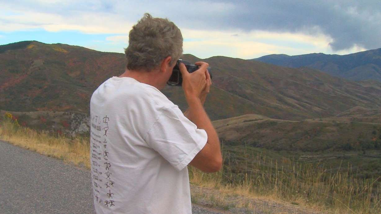 Colorado photographer Richard Cernak visited
the Nebo Loop Friday. "I was looking on the
Internet and thought it looked like a nice
place," he said.