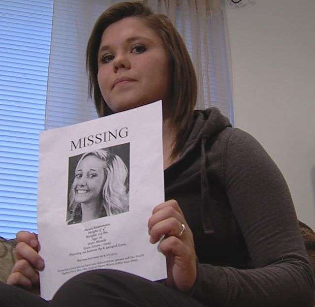 With no car, money or clothes, Bryanna Jacobson
says her friend Alexis Rasmussen wouldn't have
run away.