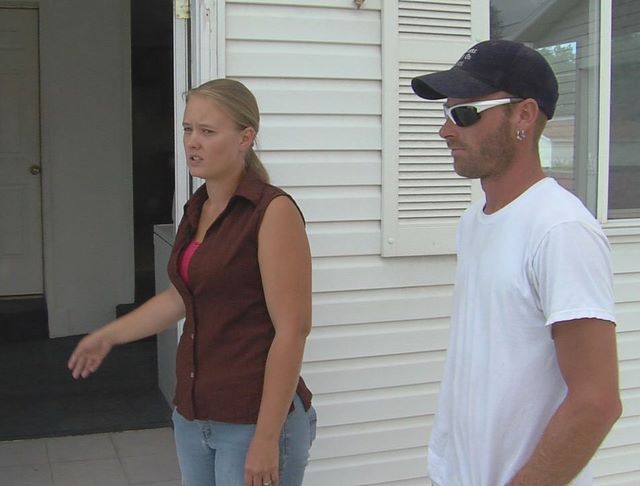 Linnette Harms and her her fiancé, Josh, put
$5,000 into renovations on their new home
before finding out it was contaminated with
meth. Now it has been condemned.