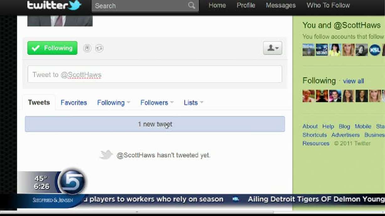 @ScottHaws Actually TWEETS!