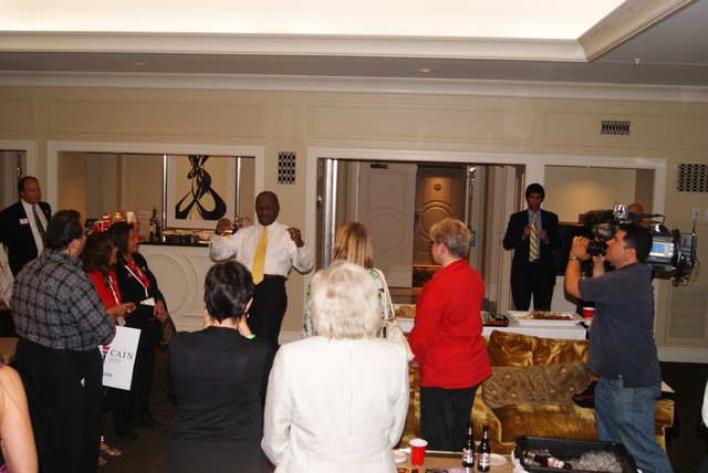 Backstage access at the GOP Las Vegas debate