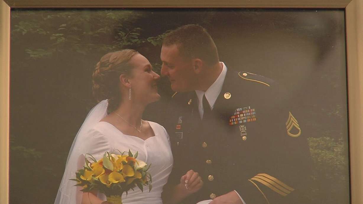 Isaac and Erica met just 36 hours before he deployed a second time in 2006 at his send-off party - ironically, a preview of the years ahead for the couple.