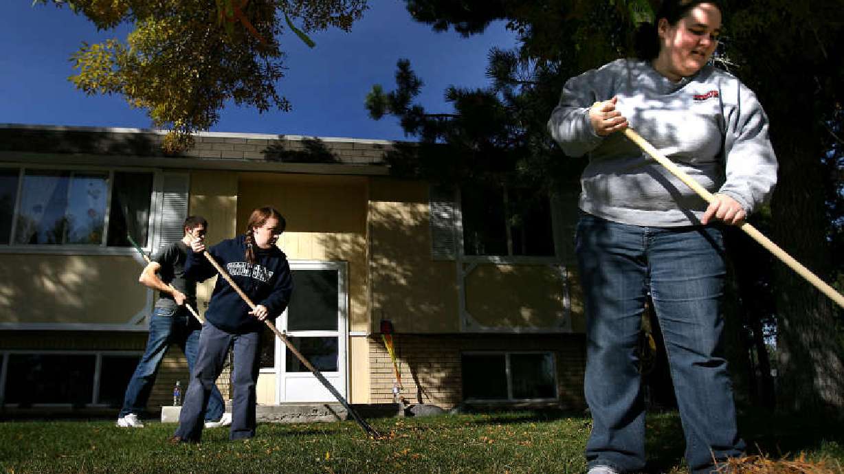 Young volunteers take time to serve community members in need