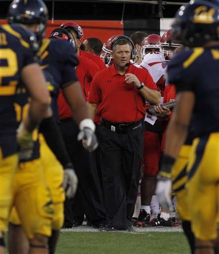 Utah Coach Kyle Whittingham during the Utes
loss to Call (AP Photo)