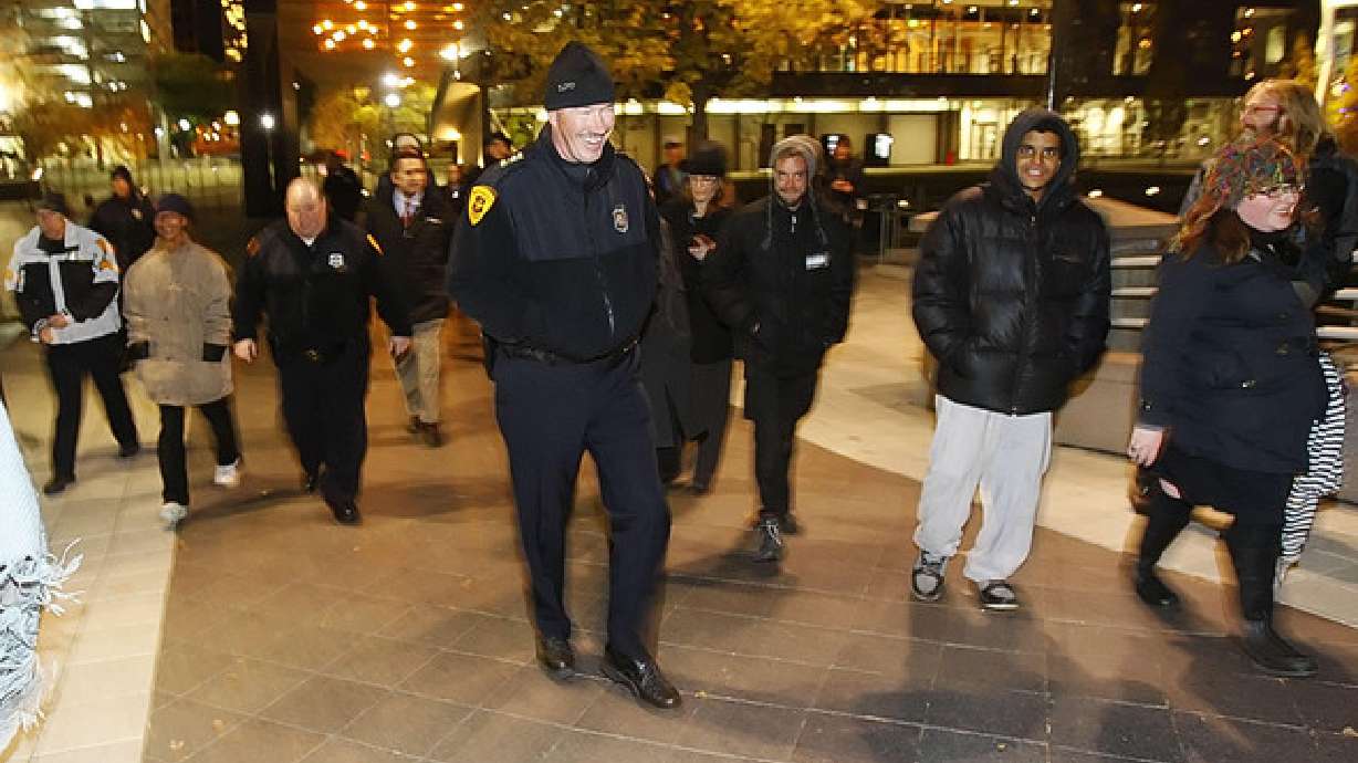 Occupy protesters moved to Gallivan Plaza