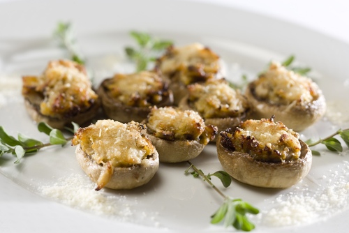 These stuffed mushrooms make a great appetizer and also work well 
as an accompaniment to meat dishes.