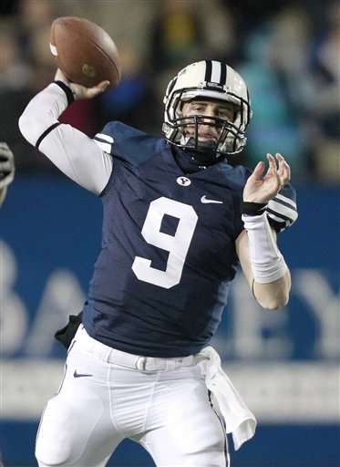 BYU quarterback Jake Heaps (AP
Photo)