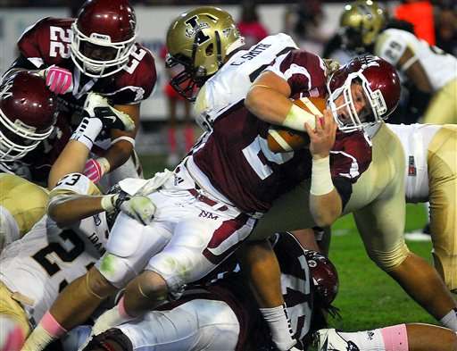 New Mexico State quarterback Matt Christian.
(AP Photo/Las Cruces Sun-News, Robin Zielinski
)