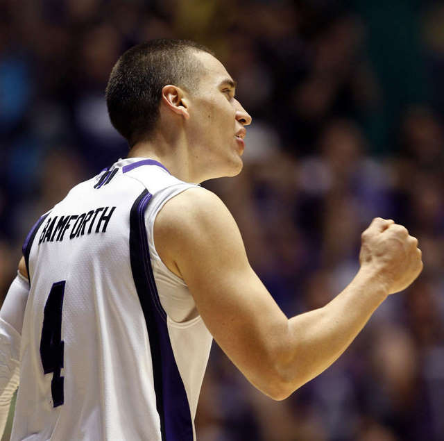 Scott Bamforth of Weber State got a chance to show off what he does best for the Jazz — shoot the ball. He broke Damian Lillard's career 3-point mark in college last year.