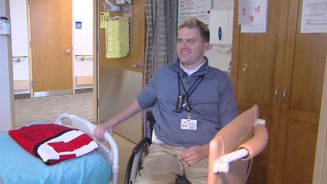 Brandon Sulser, who was paralyzed just after high school, now counsels others who are struggling with paralysis.