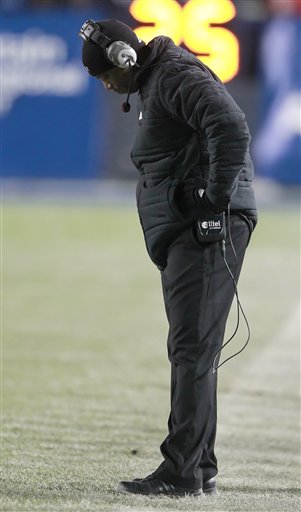 New Mexico State head coach DeWayne Walker. (AP 
Photo/George Frey)