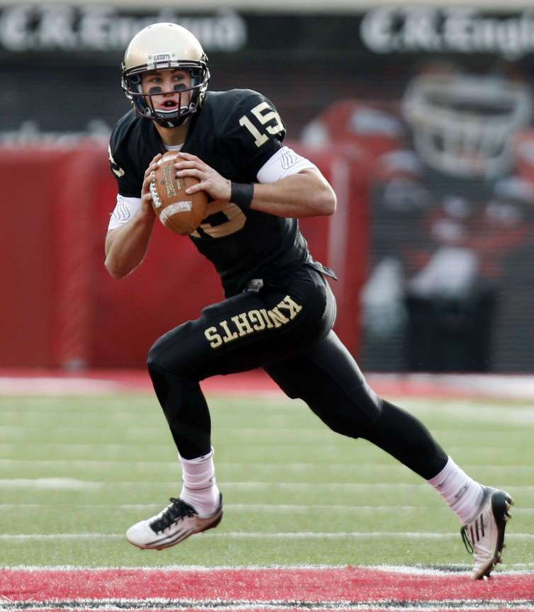 Quarterback Chase Hansen of Lone Peak. Lone Peak High School vs Jordan High School in football played at Rice Eccles Stadium in Salt Lake City, Friday, Nov. 11, 2011. (Ravell Call, Deseret News)