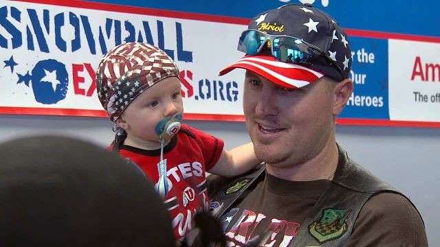 "I'm one of the fortunate ones who got to come home," said Brandon Smith, a soldier from West Jordan, "And they've paid the ultimate sacrifice, so it's the least I can do to come out here and support them."