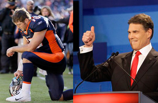 Is Rick Perry the Tim Tebow of the GOP race?