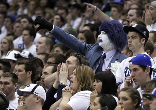BYU fans. (AP Photo/Jim Urquhart)