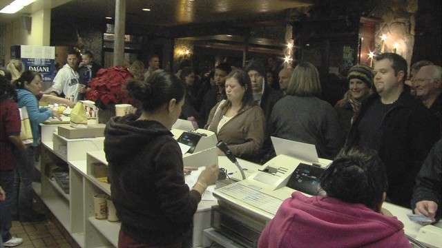 The Crown Burger restaurant at North Temple and 300 West was filled to capacity Wednesday night as Jazz fans grabbed a bite to eat before heading over to EnergySolutions Arena for the one and only preseason home game this year.