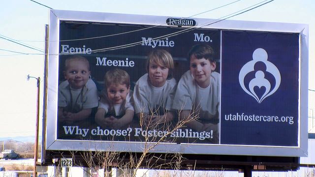 To try to address the shortage of foster care
providers, the Utah Foster Care Foundation has
put up billboards in Carbon, Duchesne and
Uintah counties.