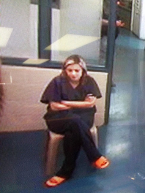 Angela Marie Hill, aka Angela Atwood, sits in the Elko County Jail during her arraignment Wednesday, Jan. 4, 2012. Nevada law enforcement arrested Hill and Logan McFarland Tuesday. The couple is wanted in connection with a recent double homicide in Mt. Pleasant, Sanpete County, as well as a weekend shooting and carjacking in West Wendover, Utah. (Photo: James Young, Deseret News)