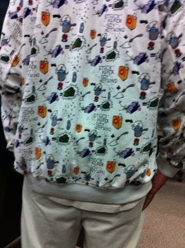 Fashion faux pas: Accused drug trafficker wears 'crack jacket' to court