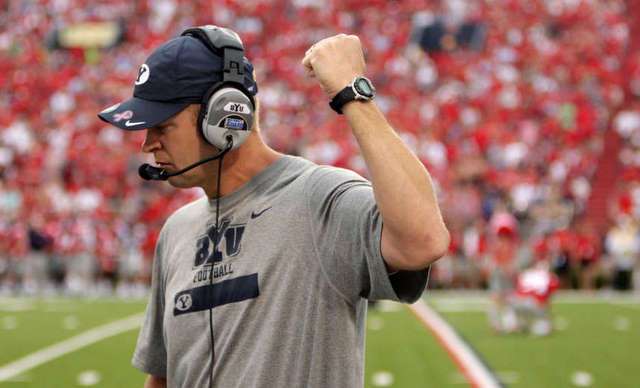 BYU head coach Bronco Mendenhall