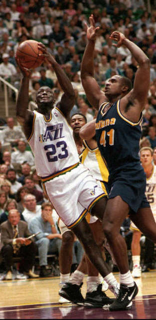 Tyrone Corbin playing for the Utah Jazz
(Deseret News)