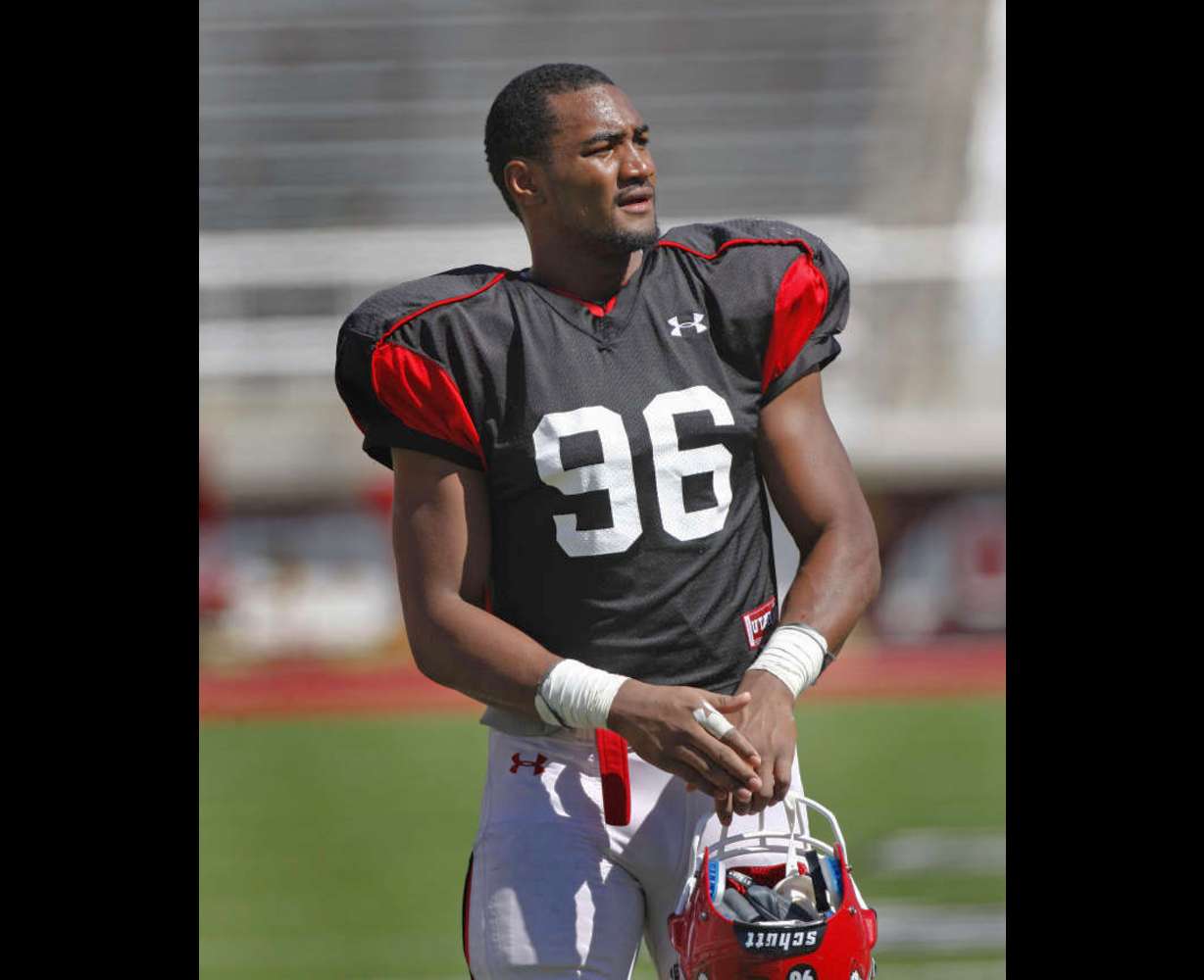 Utah's Nate Fakahafua during University of Utah football practice in Rice-Eccles Stadium Wednesday, Aug. 10, 2011, in Salt Lake City, Utah. (Tom Smart, Deseret News)