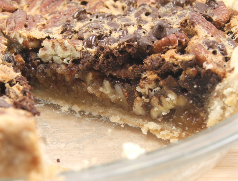 Chocolate chip pecan pie