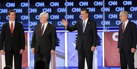 Candidates address faith during Florida debate