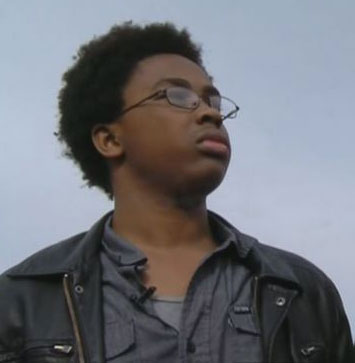 Jordon Henson, 13, says he was beat up two weeks
ago by a 15-year-old boy after the boy called him
names like "Chocolate" and the "N"-word.