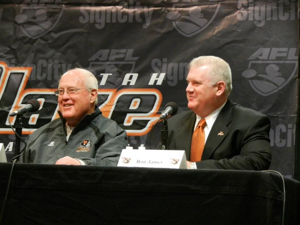 Ron McBride (left) and Ron James (Photo courtesy: Utah Blaze)