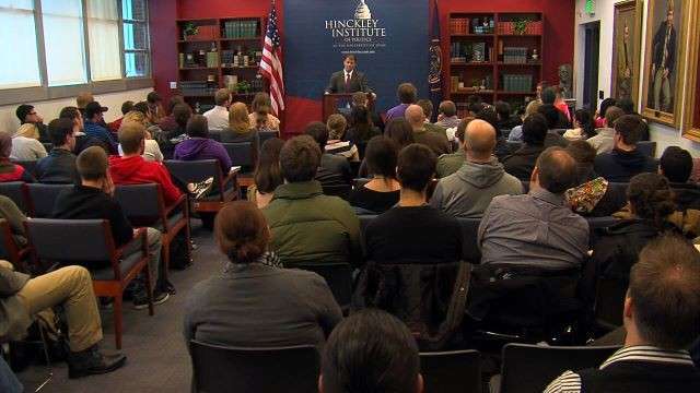 Former lobbyist and influence peddler Jack Abramoff spoke at the University of Utah Thursday, advocating reforms in the lobbying system.