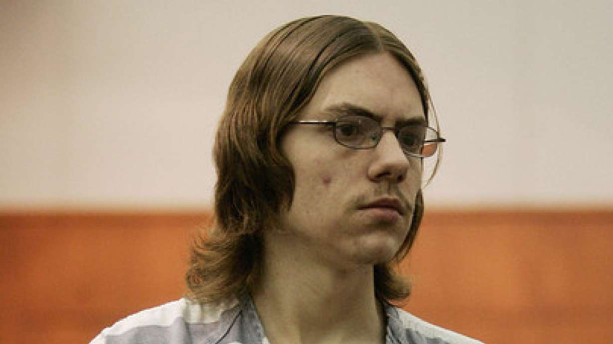 Jeremy Hauck appears in a Farmington court on Dec. 13, 2007. Hauck, who shot his mother twice in the head, slit her throat and stuffed her body in a freezer in 2006, will not be released from the Utah State Hospital, a 2nd District Court judge ruled Wednesday.