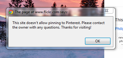 Trouble ahead for Pinterest as Flickr says 'no' to pins