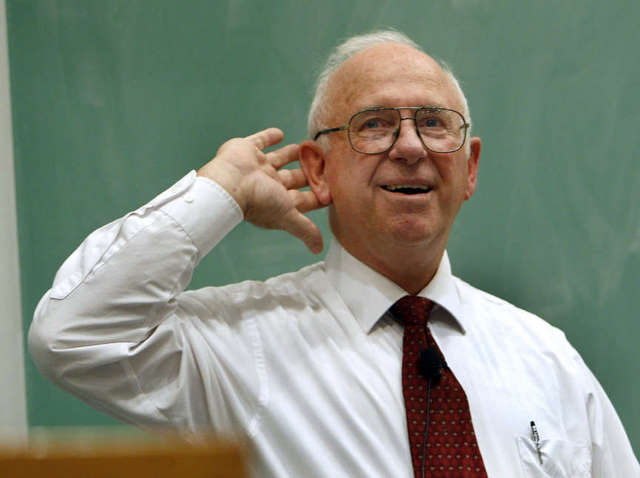 BYU religion professor Randy Bott speaking to a
class. (Photo by Stuart Johnson/Deseret News)