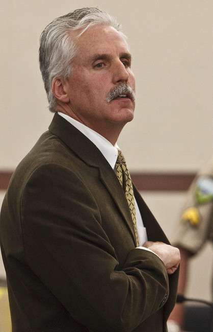Defense attorney Randall Richards, seen in court Feb. 7, 2012, still represents Matthew David Stewart in the capital murder case. (Photo: Leah Hogsten, )