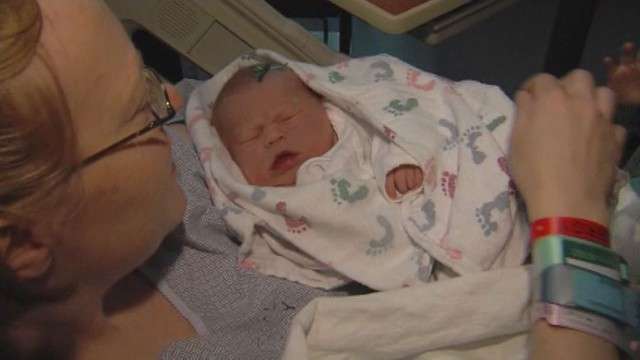 Jade Estes, born Wednesday, February 29, 2012, is the third child in her family to be born on Leap Day.