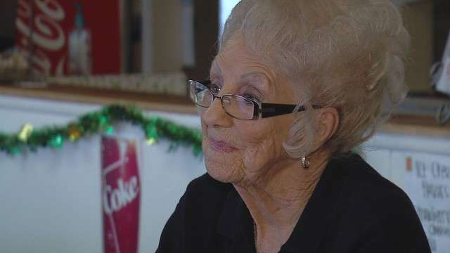 Mollie Steed, owner of Mollie's Cafe in
Snowville,
Utah.