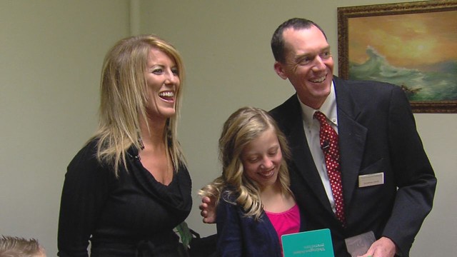 Brinlee Millenia Shepard, 12 was awarded a bank account with Washington Federal worth about $1000 dollars. A time capsule was discovered that revealed an account was set up for the first Utahn to be born in the year 2000, which is her unique honor.