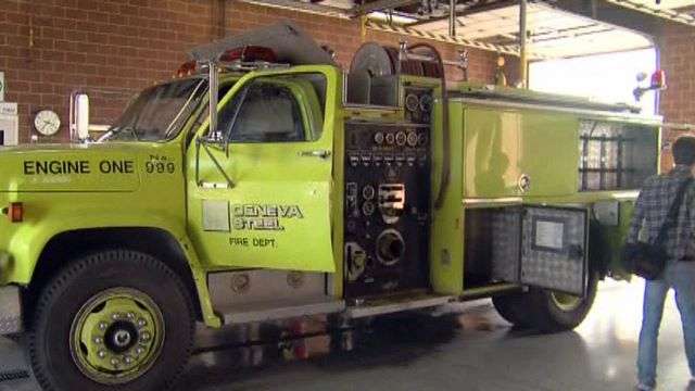 For nearly 20 years, Engine 999 was stationed
at Geneva Steel. After the steel plant went
under, it was sold and hasn't been used in
years.