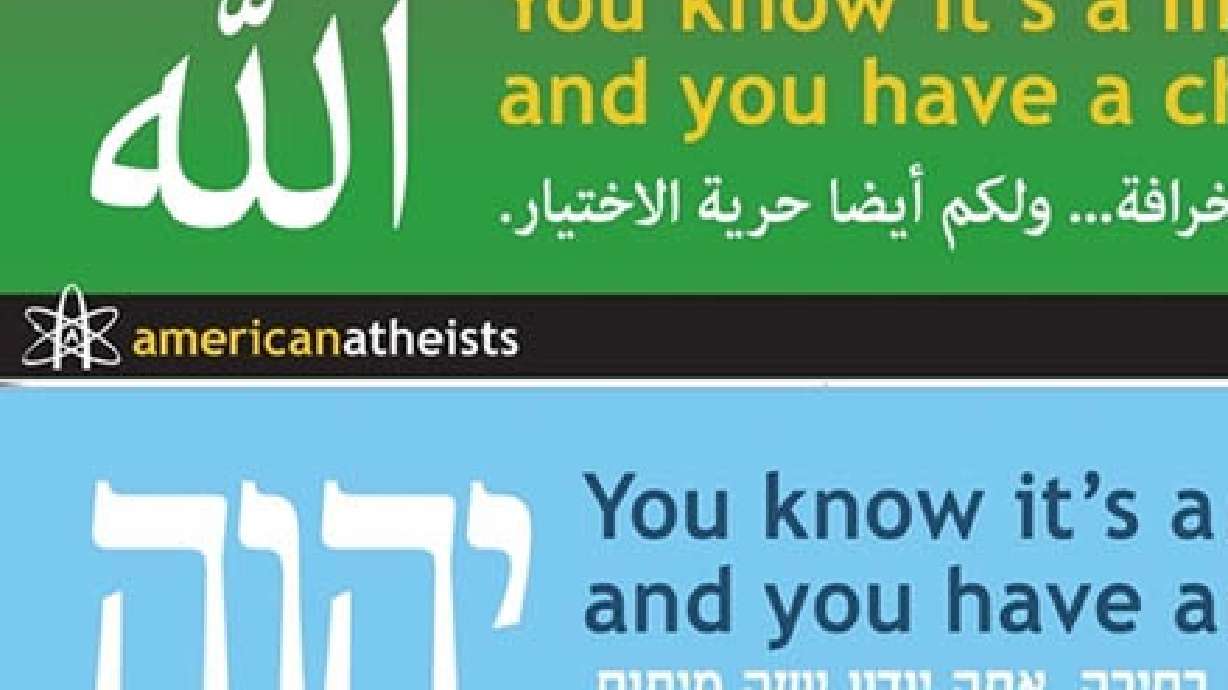 Hebrew atheist billboard gets bumped