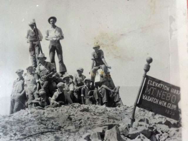 As the Scoutmaster, Glade Sanders and his troop hiked to the summit of Mount Nebo. (Photo courtesy Sanders family)